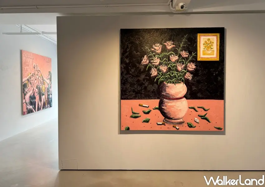 ▲台北大直免費展覽推薦!英國藝術家威廉·赫曼於索卡藝術推出全新個展,即日起至3月14日免費參觀。(攝影:鄭亦庭)