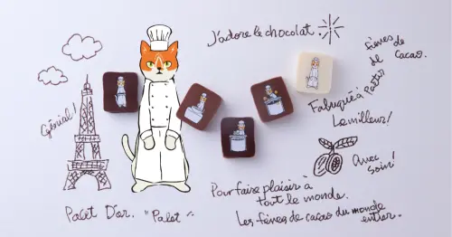 222貓之日新品上市，日本人氣巧克力專賣店推出「貓咪巧克力師」禮盒與原創周邊，品牌新角色超療癒。