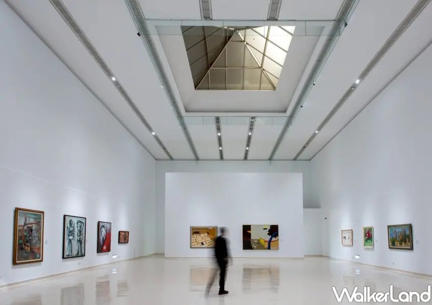 ▲高美館黃才郎個展至6月14日於高美館2樓展覽室登場,一次飽覽臺灣戰後美術推手黃才郎的創作。