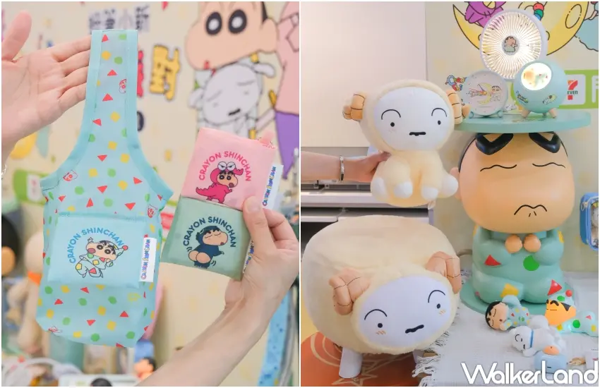 ▲7-11限量蠟筆小新QQ滑鼠墊與造型公仔茶几登場,辦公桌面可愛升級。(攝影:張人尹)