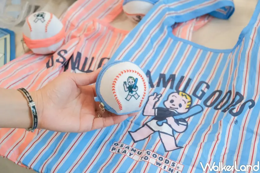 ▲7-11原田治收納環保袋,可收納成棒球造型。(攝影:張人尹)