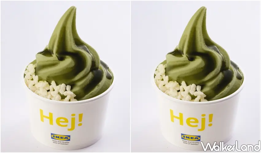 ▲大人系「重抹茶米香聖代」，抹茶霜淇淋淋上微苦抹醬並撒上脆米香，口感層次豐富。