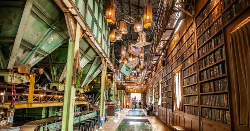 ▲走進台南十鼓文創園區的老糖廠廠房，彷彿誤闖台版哈利波特場景，差點遺忘自己正身處百年糖廠遺址。