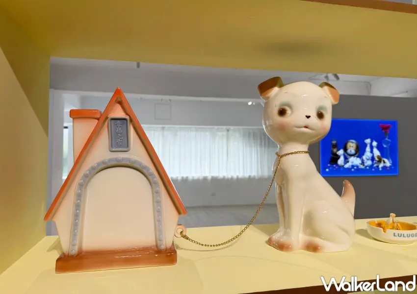 ▲免門票台北展覽推薦!台北展覽《新摩登家庭》展出多款動物陶瓷擺設,呈現人們情感寄託。(攝影:鄭亦庭)