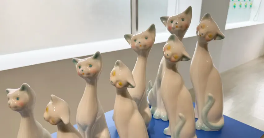 免門票台北展覽推薦！免費圓山站展覽 新摩登家庭，復古貓咪陶瓷擺飾必拍。