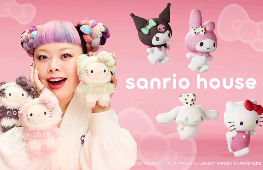 ▲三麗鷗長年累積的角色魅力與MASH集團在時尚領域的創意實力，從嶄新視角詮釋Hello Kitty、美樂蒂、酷洛米、大耳狗喜拿等經典角色。