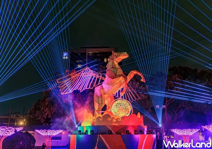 ▲2026桃園燈會！全金屬飛馬主燈、dtto friends樂園等三大燈區，圖片來源：桃園觀旅局。