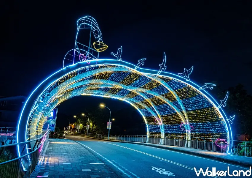 ▲2026冬山舊河港燈節！228當晚將發放600秒高空煙火秀。