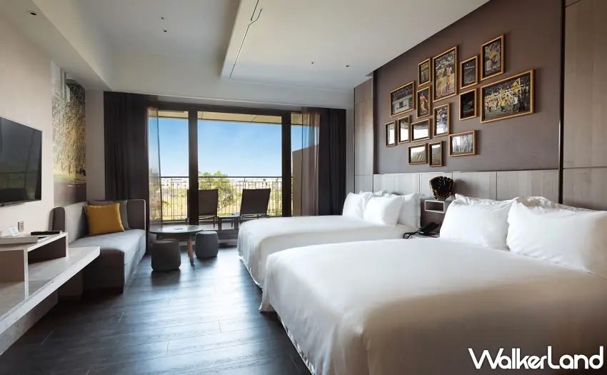 ▲宜蘭綠舞國際觀光飯店攜手桃園名人堂花園大飯店，推出「山海雙城之旅」聯賣住房專案。 圖／綠舞國際觀光飯店提供；窩客島整理