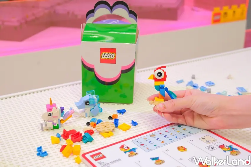 ▲樂高®打造「萌寵美容院」快閃空間,讓粉絲親手拼砌專屬動物萌友作品(攝影:張人尹)