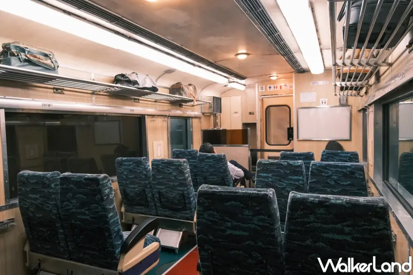 ▲國立臺灣博物館鐵道部園區莒光號車廂空間還原行駛氛圍（攝影：張人尹）