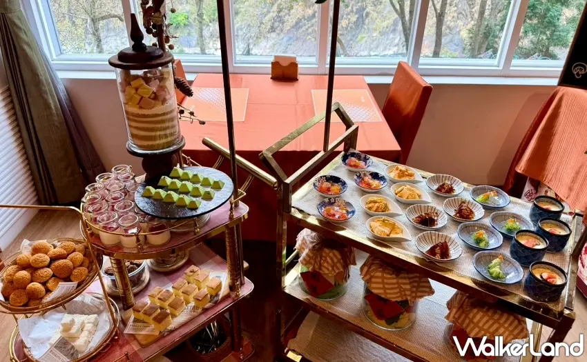 ▲除了主餐之外,現場更有精選特色小菜與夢幻甜點兩台餐車提供無限續吃體驗。圖/統一渡假村提供;窩客島整理