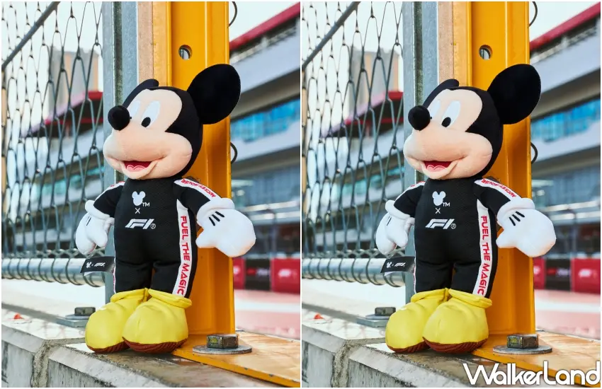 ▲最吸睛的迪士尼XF1聯名賽車服米奇毛絨玩偶,是所有迪士尼控必收的全球限定好禮。