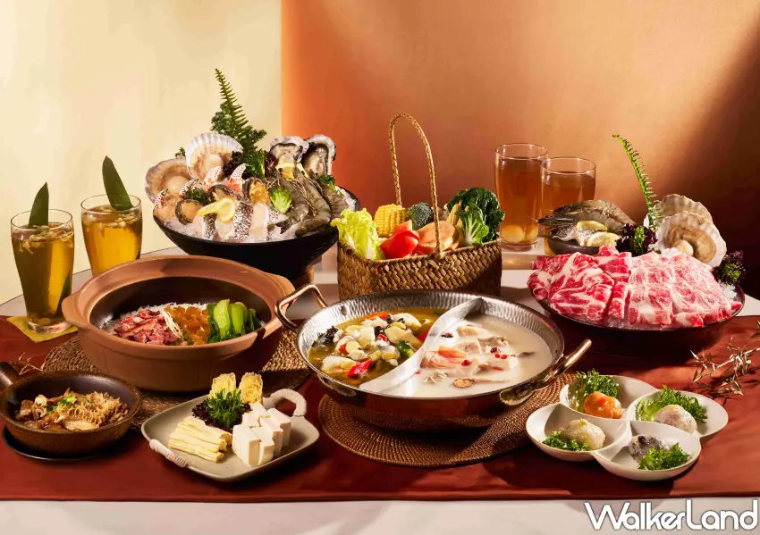 ▲火鍋控揪團首選「金漬獻禮四人餐」,豪邁海鮮盛合搭配酸菜魚新品,澎湃組合一次滿足火鍋控的胃。