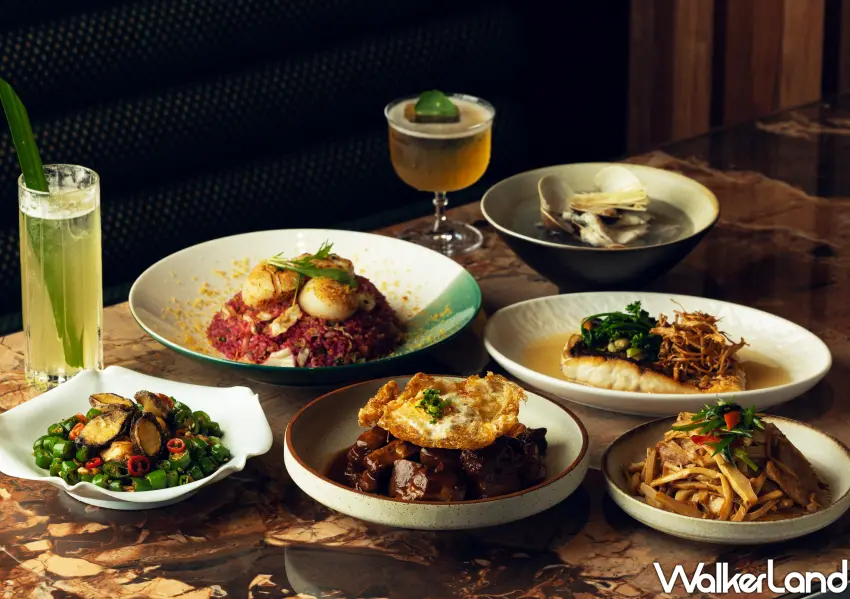 ▲必吃的酥蛋秘製滷肉與各式創意海鮮,體現心潮飯店對食材風味的細膩講究。