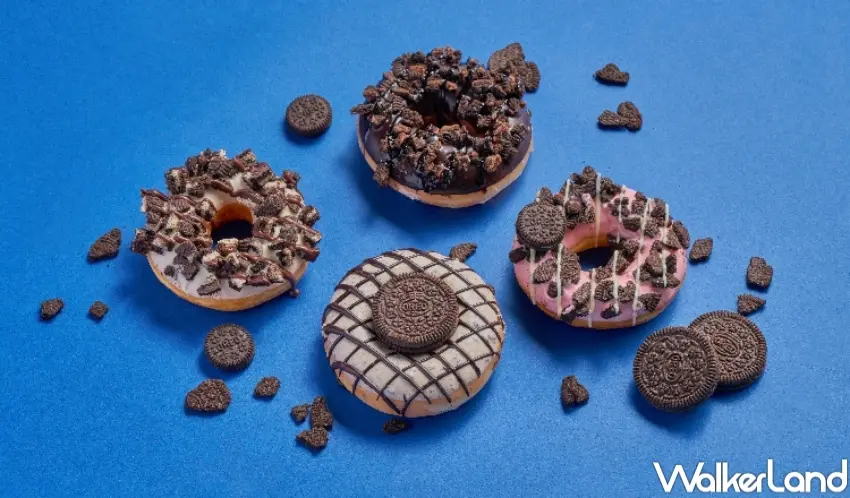 ▲Krispy Kreme本季新品結合OREO餅乾與美式甜甜圈口感,從內餡到淋醬都能吃到巧酥風味。