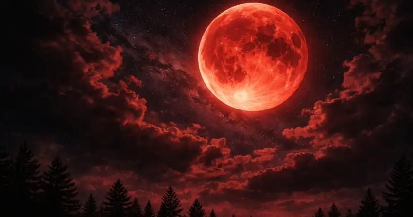 錯過再等46年！元宵節撞見神祕血月凌空，2026天文奇觀與民間禁忌全攻略。