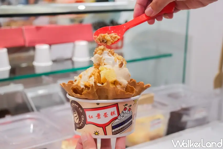 ▲全新奶油酥餅加入冰淇淋增添酥香層次（攝影：張人尹）