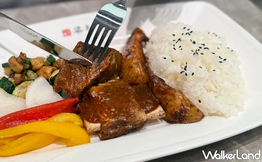 ▲梁社漢排骨推出「美國帶骨牛小排飯」，厚切牛小排搭配原盅精燉牛肉湯。圖／梁社漢排骨提供；窩客島整理