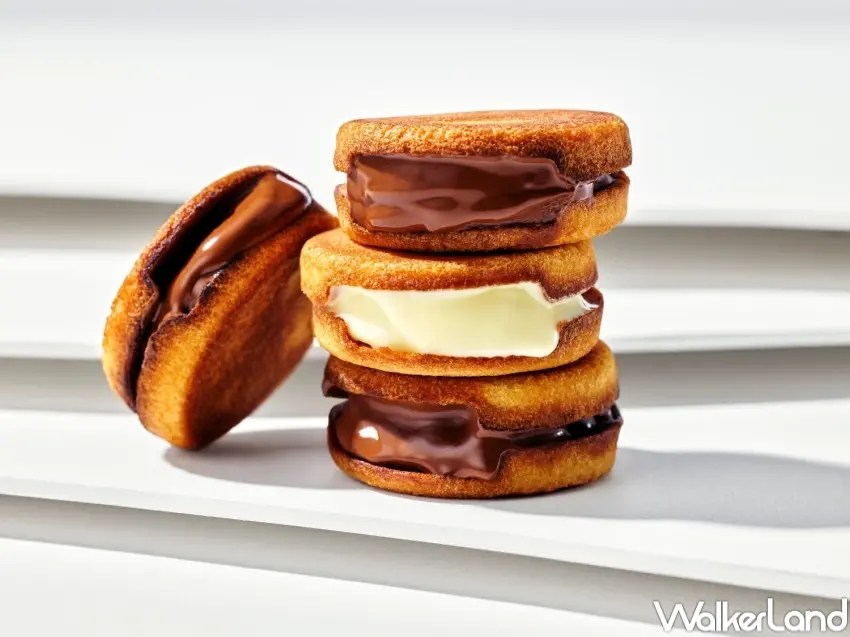 ▲SNOWS冬季限定生巧克力夾心餅乾與松露可可球，3/4-3/22 南西店快閃登場，粉絲可一次品嘗多款甜點。