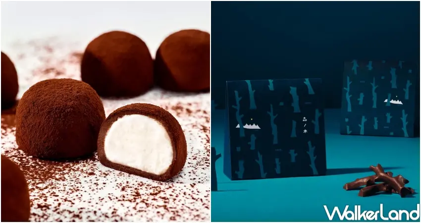 ▲木頭造型「森之木」甜點同步登場，SNOWS南西店快閃讓粉絲享受療癒冬季巧克力選擇。