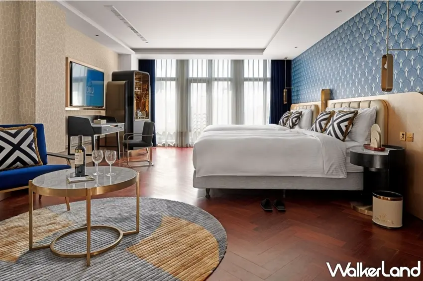 ▲2025年全新開幕的精品酒店「台中歐酷酒店」,祭出含早限時77折起。圖/易遊網提供;窩客島整理