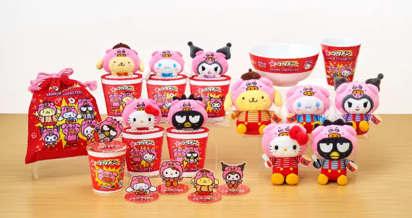 ▲擁有30年歷史的小豬泡與三麗鷗合作，推出18款原創設計商品。