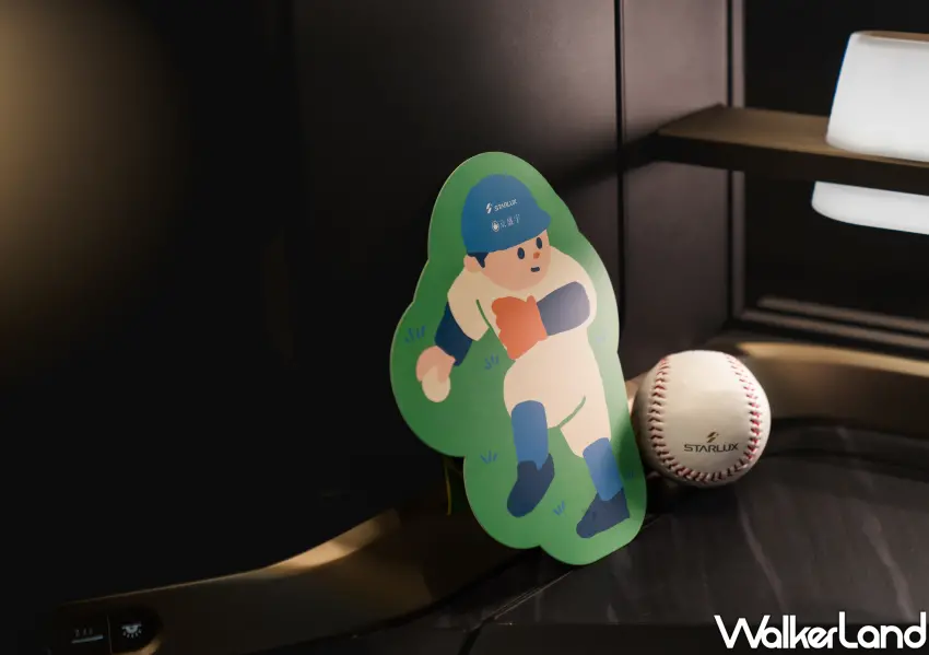 ▲迎接萬眾矚目的 WBC棒球經典賽,機艙座席旁悄悄出現了可愛的應援,展現出星宇航空對賽事的熱血支持。