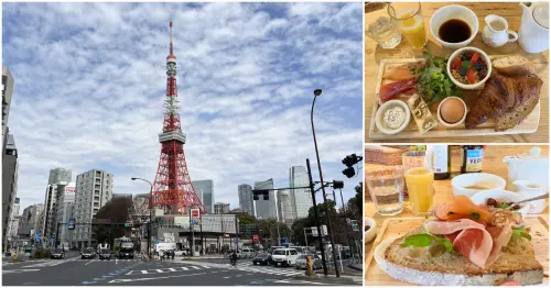 最有東京感的早晨時光，陽光灑落的歐式早午餐就從東京鐵塔旁的Le Pain Quotidien芝公園開始。