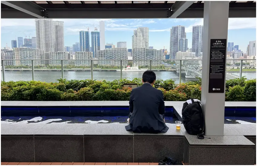 ▲距離東京市中心不遠處，就能找到來自箱根的日歸溫泉基地。