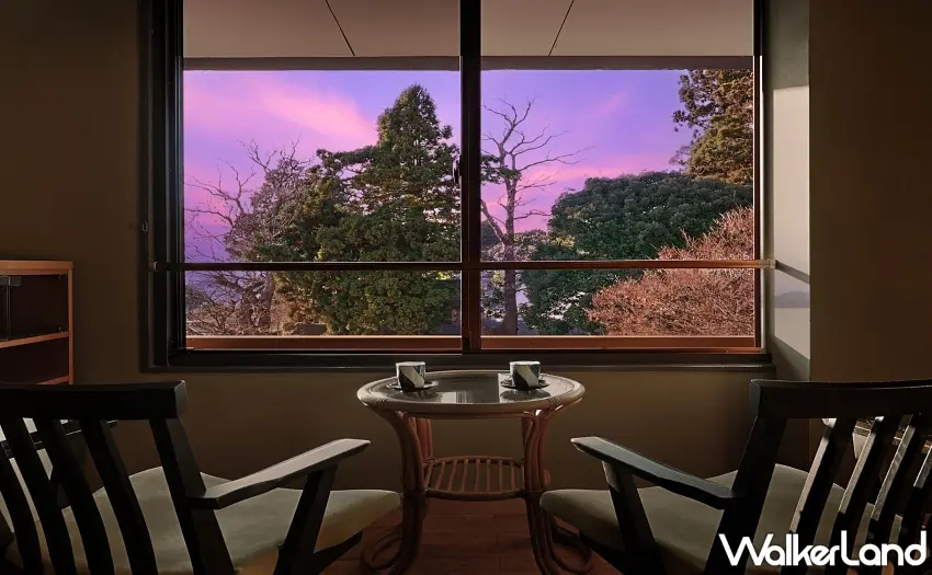 ▲「築波山江戶屋溫泉」鄰近筑波山神社,地理位置優越,更可泡湯遠眺筑波山的四季美景。圖/樂天旅遊提供;窩客島整理