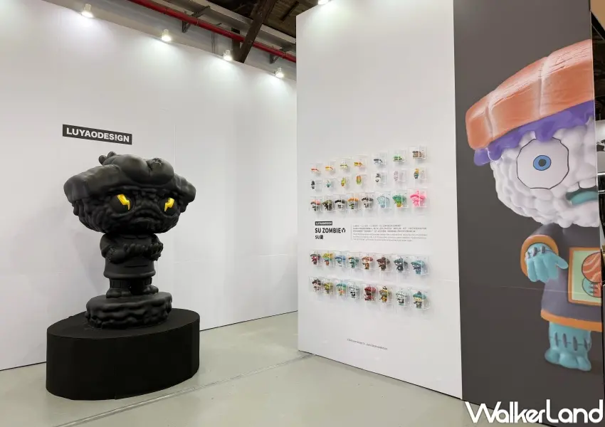 ▲松菸免費逛玩具設計展！原創IP角色大型雕塑、玩具作品展示牆必拍。(攝影：鄭亦庭)