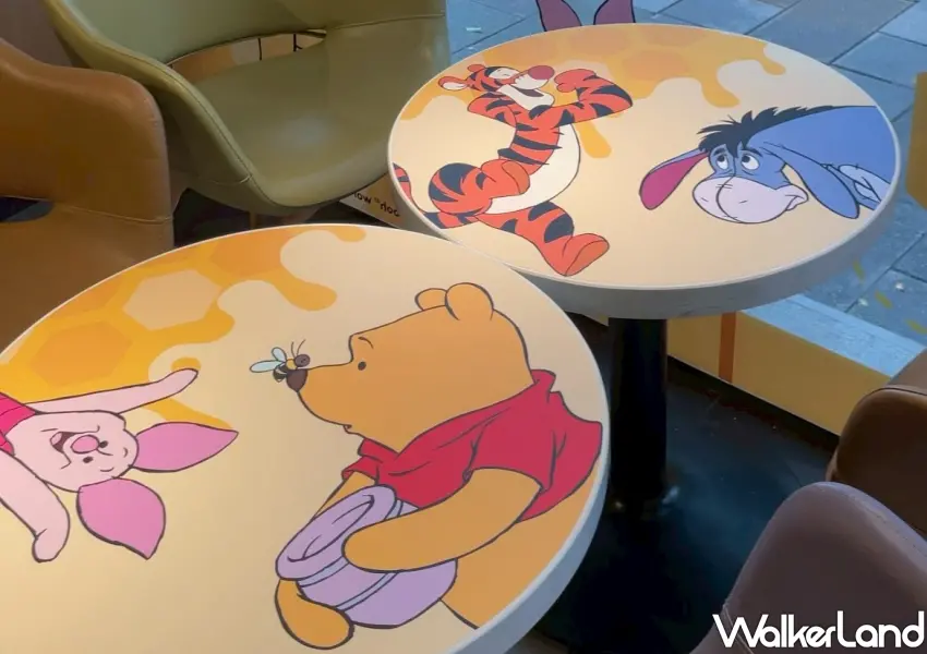 ▲指定門市換上軟萌的主題店裝，桌面隨處可見維尼與夥伴們的身影，讓大家在哈根達斯門市享受午茶時更有儀式感。