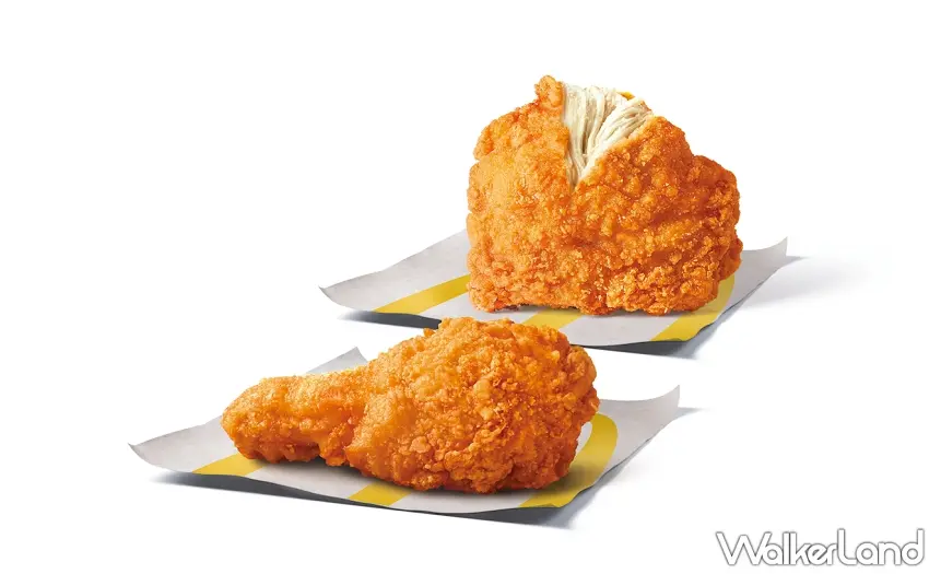 ▲酥脆多汁的麥脆鷄腿限時同口味買一送一，包含原味與辣味供消費者選擇。 圖／麥當勞提供；窩客島整理