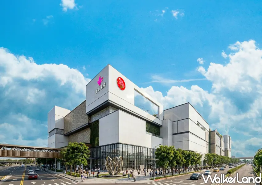 ▲台中漢神洲際購物中心座落於寬廣的崇德路上，展現出氣勢磅礡的南霸天百貨龍頭風範。