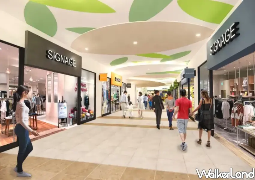 ▲動線流暢更好逛，台南三井OUTLET二期設計讓購物就像漫步南國巷弄。