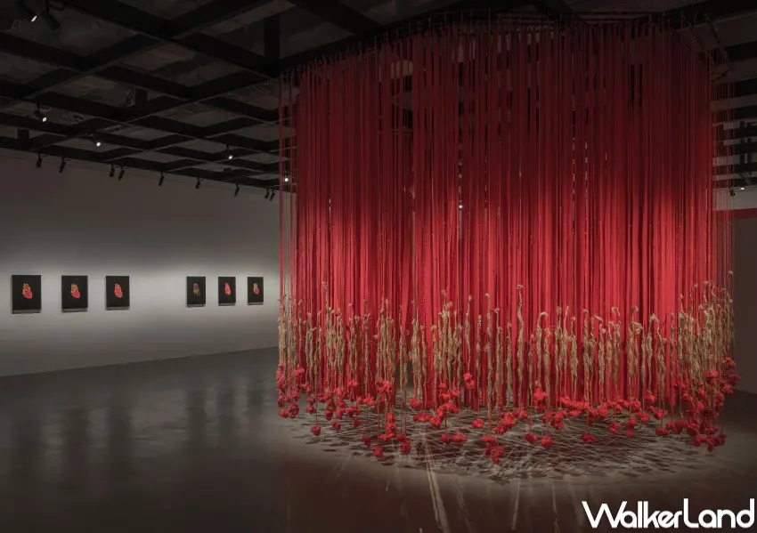 ▲新北市美術館免門票展覽！「花心」創作展展示尤佑倍苓與宜德思・盧信母女的跨世代藝術對話。（新北市美術館提供，攝影：狐色影像製作）