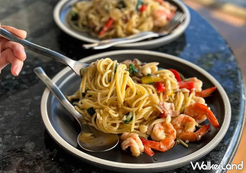 ▲桃園景觀咖啡廳推薦！一山景觀咖啡 180度俯瞰石門水庫，必吃海鮮義大利麵、金桔檸檬綠茶。