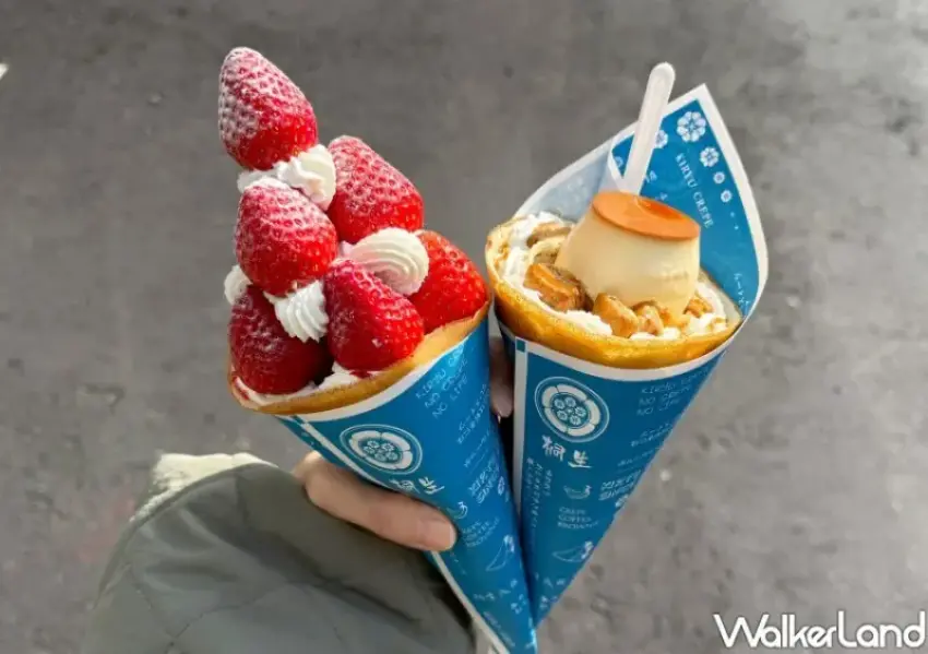 ▲夜市王爆紅的「桐生日式可麗餅」強勢進駐SOGO大巨蛋。(攝影：鄭雅之)