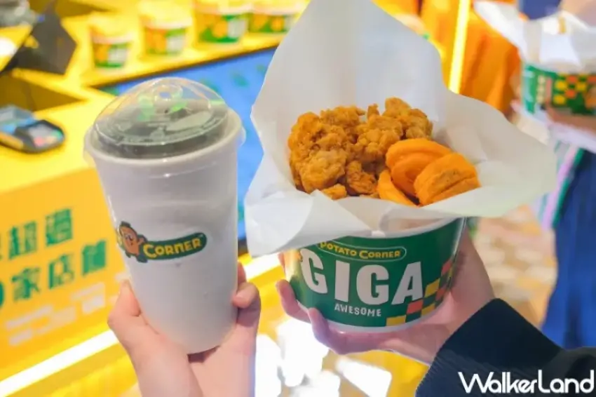 ▲風靡全球的現炸薯條 Potato Corner 登陸 SOGO大巨蛋。(攝影：張人尹)