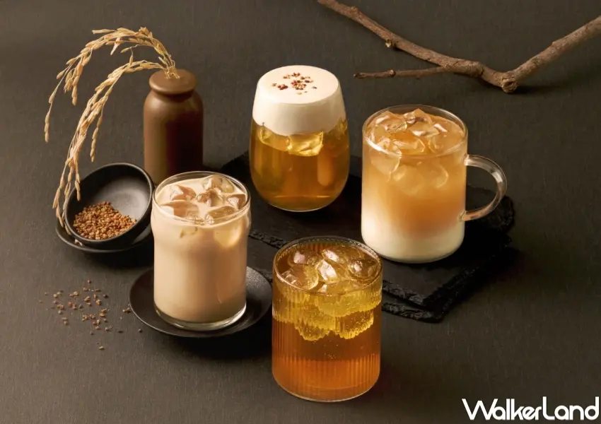 ▲KUNG FU TEA功夫茶推出「金穀蕎麥系列」，以烘焙蕎麥穀香打造無咖啡因茶飲選擇，主打清爽回甘風味，讓粉絲從早到晚都能輕鬆享用穀香系飲品。