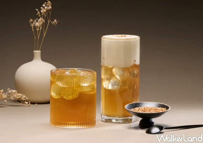 ▲KUNG FU TEA功夫茶「金穀蕎麥系列」推出金穀蕎麥茶、金穀蕎麥奶茶與金穀蕎麥鮮奶等飲品，主打烘焙蕎麥穀香與滑順奶香層次。