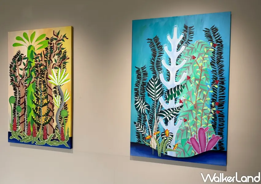 ▲內湖展覽免費拍！法國藝術家伊瑟爾・佩羅台灣首展，至3/14在伊日後樂園 BACK_Y 2樓展區展出。(攝影：鄭亦庭)