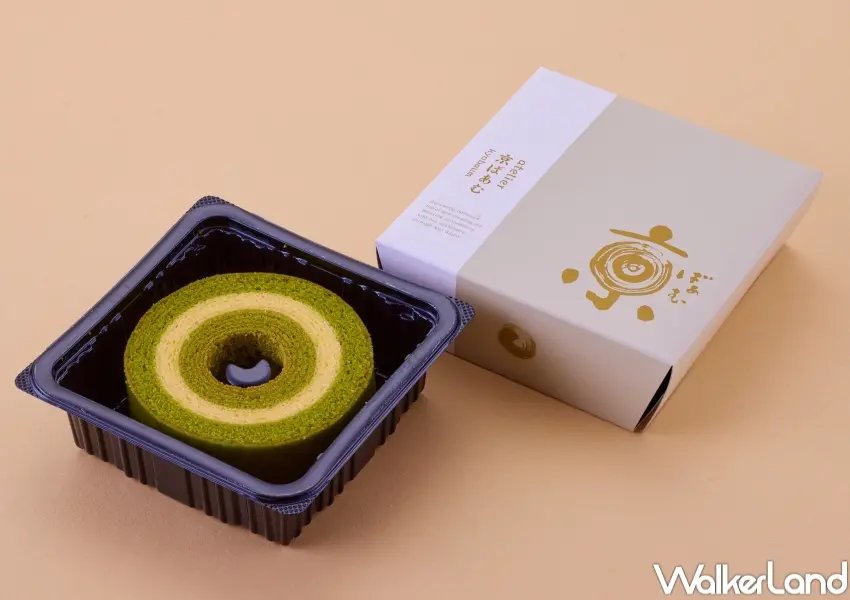 ▲「京ばあむ」年輪蛋糕以層層烘焙打造細緻紋理，抹茶香氣與外層糖霜形成京都特色甜點。