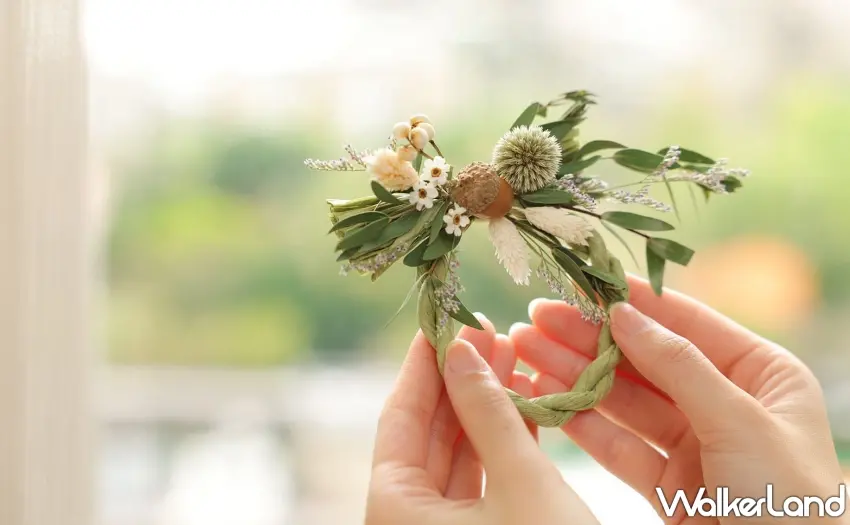 ▲晶泉丰旅「春漾．初綻」住房專案入住三天兩夜加贈「初春注連繩」美學手作體驗，以編織祈福小物為旅程留下紀念。圖／晶泉丰旅提供；窩客島整理