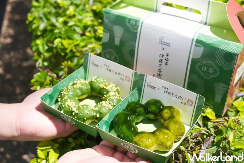 ▲Mister Donut自3/17起推出抹茶季甜甜圈系列，攜手京都宇治抹茶品牌伊藤久右衛門帶來11款新品，從波堤、波波隆尼到糰子甜點一次登場，打造濃厚雙茶甜點選擇。（攝影：張人尹）