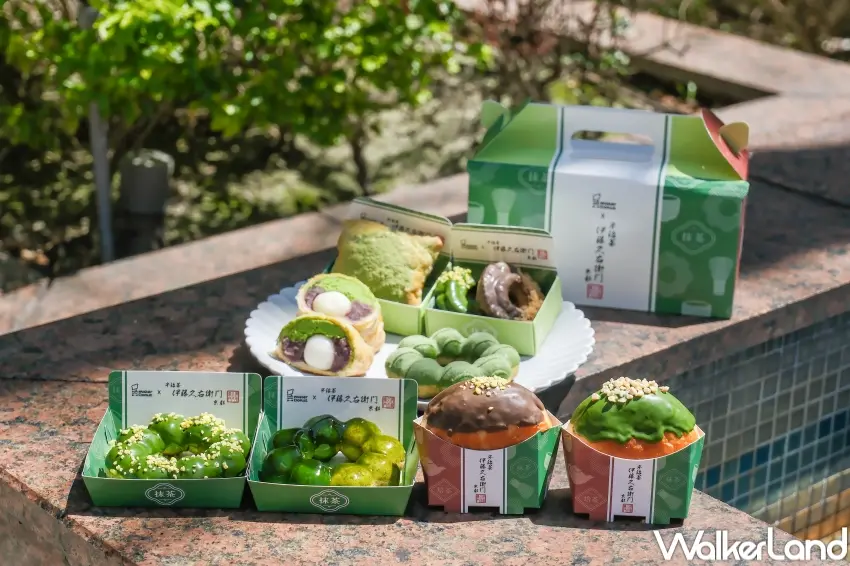 ▲Mister Donut抹茶季聯名伊藤久右衛門登場，推出多款抹茶與焙茶甜甜圈及現做飲品，粉絲還能搭配甜甜圈買5送1與買6送2優惠一起享用。（攝影：張人尹）