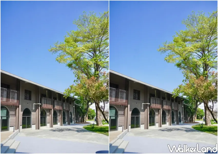 ▲竹田頓物驛將老倉庫改造為風格旅宿，長廊式設計與採光讓空間更顯輕盈舒活。