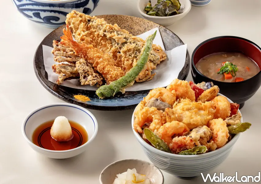 ▲天吉屋台南開幕限定料理，虱目魚與柴香蝦仁天丼組合。