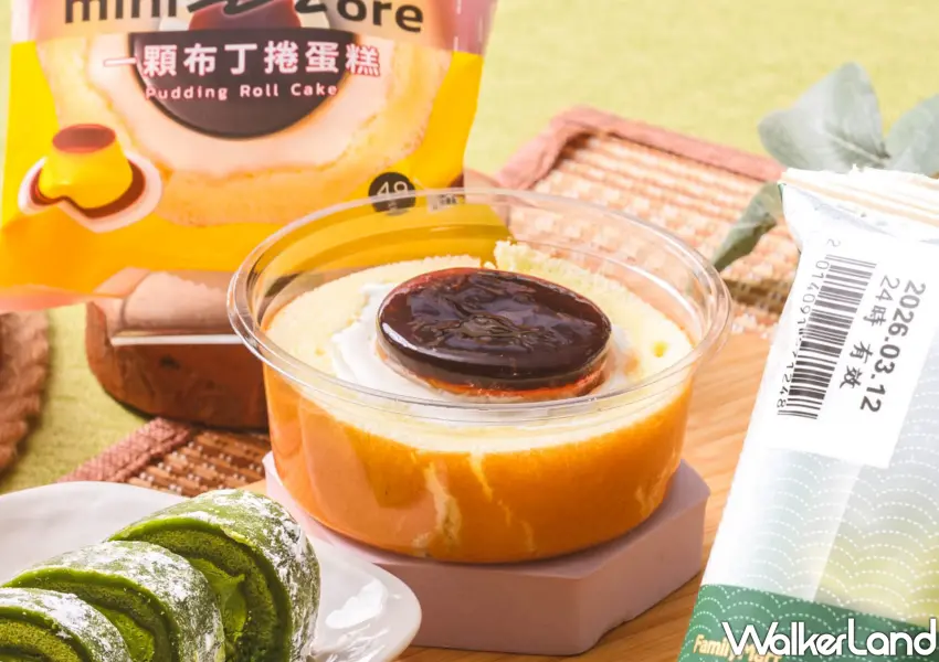 ▲視覺感爆棚的一顆布丁捲蛋糕，柔軟蛋糕體夾入整顆滑嫩小布丁，是甜點控必搶的超商話題新品。